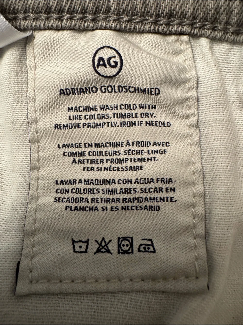 AG Adriano Goldschmied Dylan Slim Skinny Gray Wash Denim Men’s Jeans Size 32 - Picture 7 of 16
